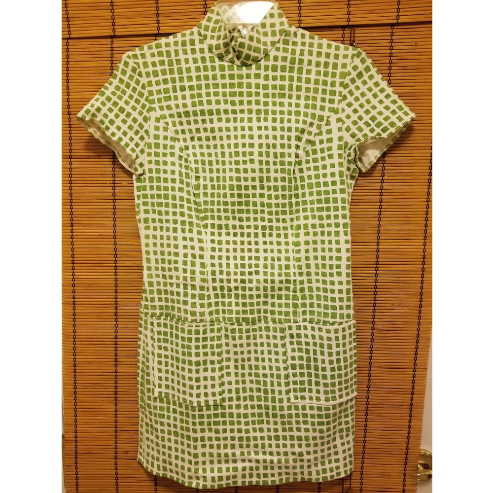 Vintage green Mod 1960s Dress